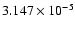 $ 3.147\times 10^{ -5}$