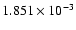 $ 1.851\times 10^{ -3}$