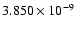 $ 3.850\times 10^{ -9}$