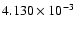 $ 4.130\times 10^{ -3}$
