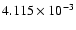 $ 4.115\times 10^{ -3}$