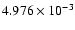 $ 4.976\times 10^{ -3}$