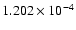 $ 1.202\times 10^{ -4}$