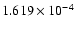 $ 1.619\times 10^{ -4}$