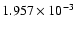 $ 1.957\times 10^{ -3}$