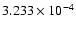 $ 3.233\times 10^{ -4}$