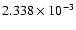 $ 2.338\times 10^{ -3}$