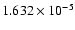 $ 1.632\times 10^{ -5}$