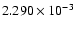 $ 2.290\times 10^{ -3}$