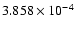 $ 3.858\times 10^{ -4}$