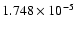 $ 1.748\times 10^{ -5}$