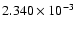$ 2.340\times 10^{ -3}$