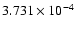 $ 3.731\times 10^{ -4}$