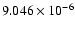 $ 9.046\times 10^{ -6}$