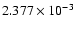 $ 2.377\times 10^{ -3}$