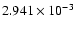 $ 2.941\times 10^{ -3}$