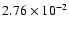 $2.76 \times 10^{-2}$