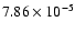 $7.86 \times 10^{-5}$
