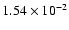 $1.54 \times 10^{-2}$