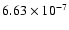 $6.63 \times 10^{-7}$
