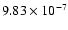 $9.83 \times 10^{-7}$