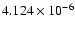$ 4.124\times 10^{ -6}$