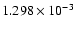 $ 1.298\times 10^{ -3}$