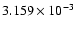 $ 3.159\times 10^{ -3}$