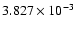 $ 3.827\times 10^{ -3}$