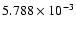 $ 5.788\times 10^{ -3}$