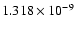 $ 1.318\times 10^{ -9}$