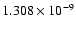 $ 1.308\times 10^{ -9}$