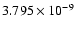 $ 3.795\times 10^{ -9}$