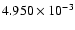 $ 4.950\times 10^{ -3}$