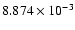 $ 8.874\times 10^{ -3}$