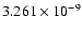 $ 3.261\times 10^{ -9}$