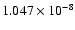 $ 1.047\times 10^{ -8}$