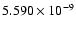 $ 5.590\times 10^{ -9}$