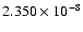 $ 2.350\times 10^{ -8}$