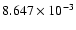 $ 8.647\times 10^{ -3}$
