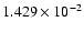 $ 1.429\times 10^{ -2}$