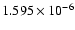 $ 1.595\times 10^{ -6}$