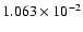 $ 1.063\times 10^{ -2}$