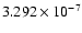 $ 3.292\times 10^{ -7}$