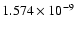$ 1.574\times 10^{ -9}$