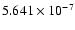 $ 5.641\times 10^{ -7}$