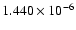 $ 1.440\times 10^{ -6}$