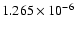 $ 1.265\times 10^{ -6}$