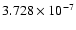 $ 3.728\times 10^{ -7}$