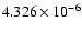 $ 4.326\times 10^{ -6}$